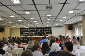 Superintendente da Metroplan, Pedro Bisch Neto, abriu o evento, que ocorreu no auditório do Centro Administrativo Fernando Ferrari (CAFF)